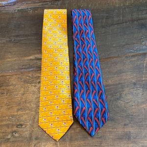 Lanvin and Faberge Silk Ties